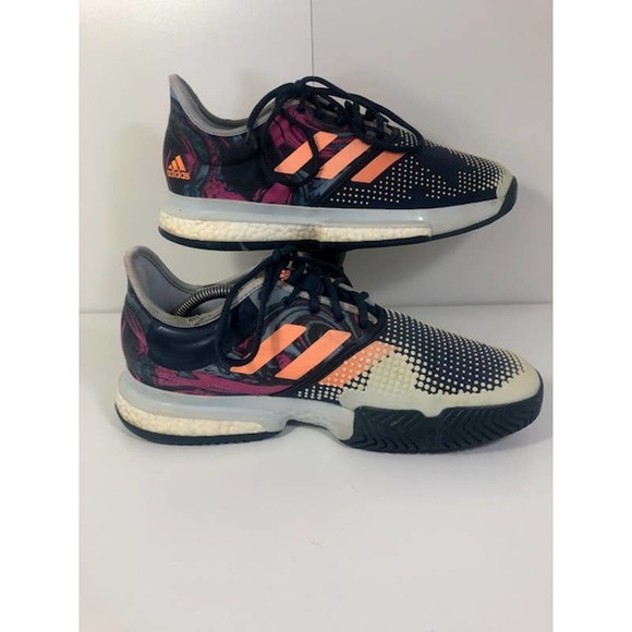 Adidas FX1730 Solecourt Primeblue Sneakers Shoes Blue White Orange Men\'s US 10 main image 8